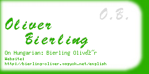 oliver bierling business card